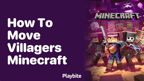 how to move villagers in minecraft|How to MOVE Villagers in Minecraft 1.20 1.20.1 [Java/Bedrock].